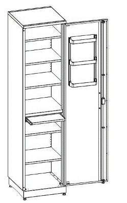 Шкаф для хранения медикаментов МШ-1-01