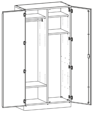 Шкаф для хранения инвентаря МШ-2-06