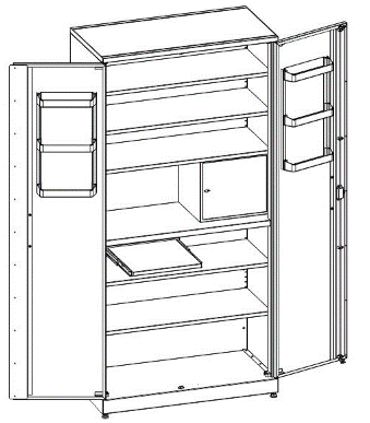 Шкаф для хранения медикаментов МШ-2-02
